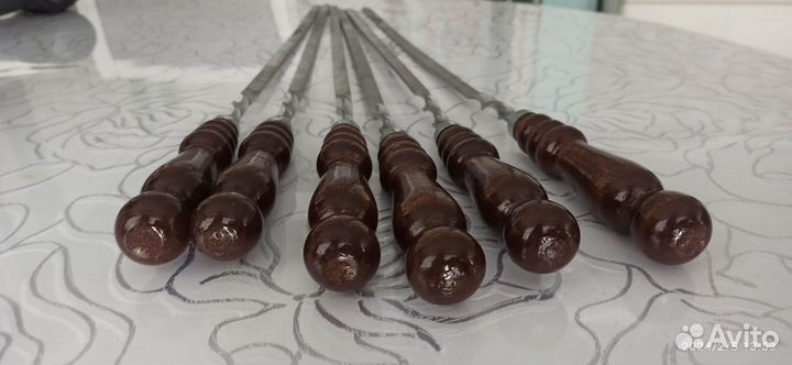 Шампура из нержавеющей стали, длина 62 см