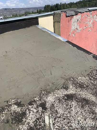 Ремонт плоской мягкой кровли гаража, здания