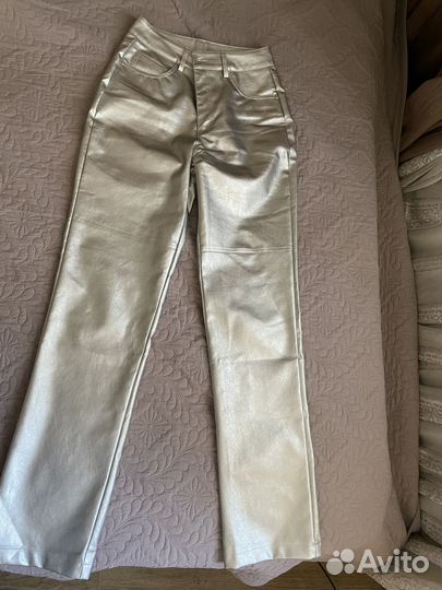 Брюки кожаные