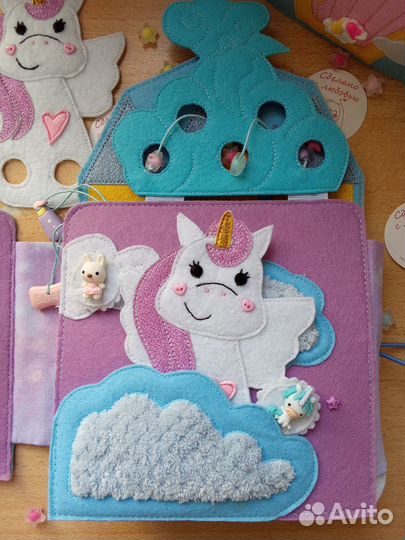 Книга-трельяж домик для единорожки и дракоши