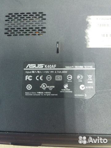 Корпус ноутбука asus K40AF
