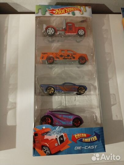 Hot wheels машинки 5 штук меняют цвет