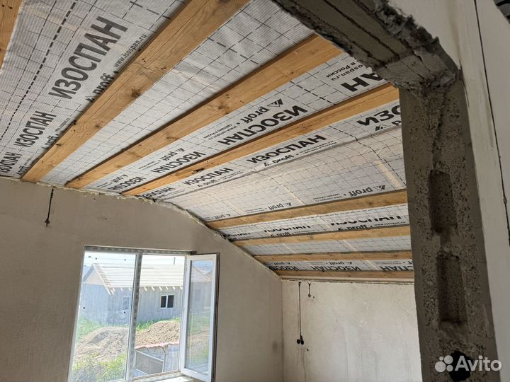 Утепление эковатой