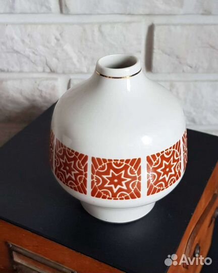 Ваза старая Сысерть 1960 СССР винтаж MID century