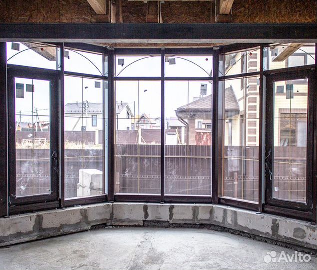 Витражные окна французкие окна в пол