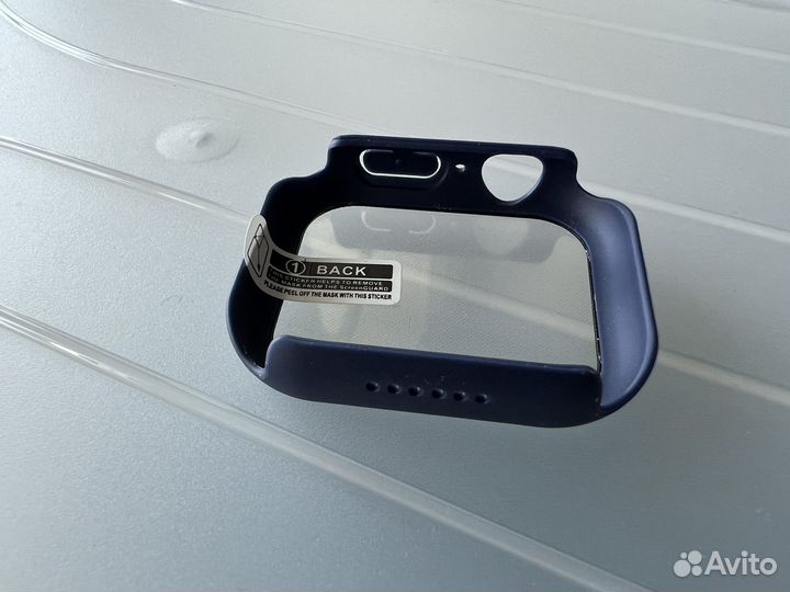 Бампер со стеклом на часы Apple whatch 45 мм