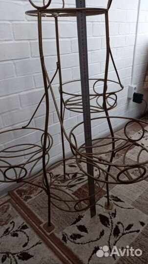 Подставка для цветов напольная металлическая