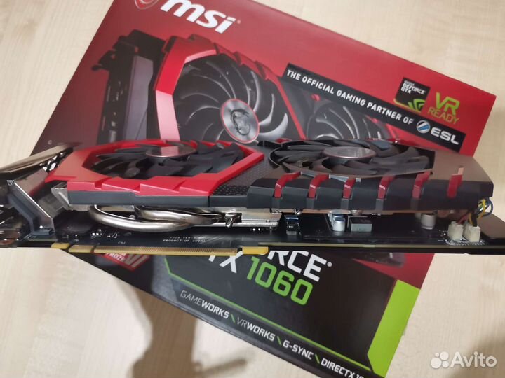 Видеокарта MSI GTX 1060 3GB