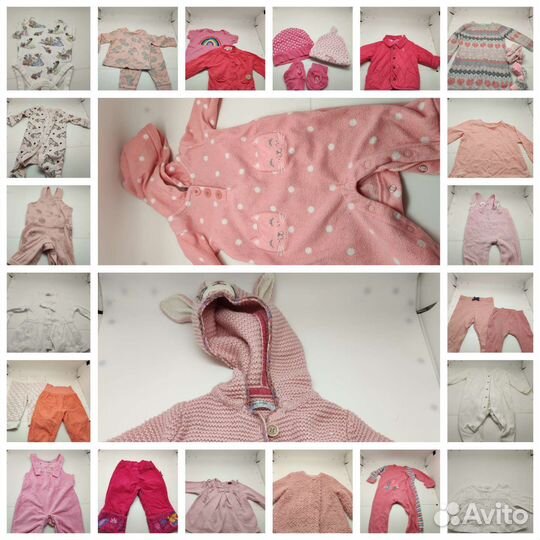 Фирменные вещи пакетом для девочки до 1 года