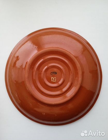 Блюдо-тарелка СССР 27 см. Гжель