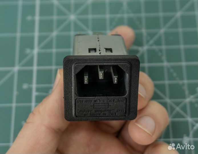 Разъем питания C14,с фильтром - Schurter 5200.0443