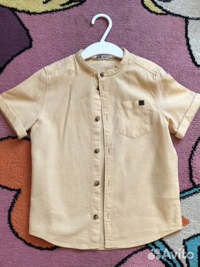Рубашка для мальчика h&m 110