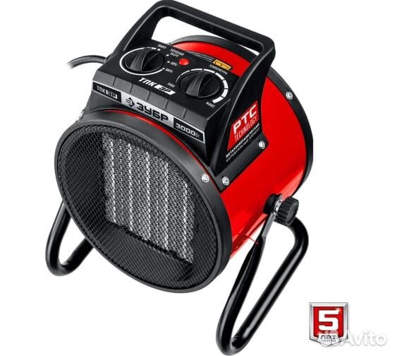 Электрическая тепловая пушка зубр 3 кВт, мкн тпк-3