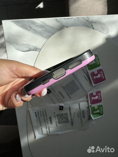 Чехол стич + 2 гидрогелевых пленки на iPhone 12pro