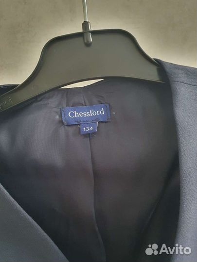 Костюм школьный 134 (пиджак, жилет, брюки)