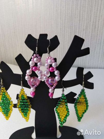 Серьги ручная работа