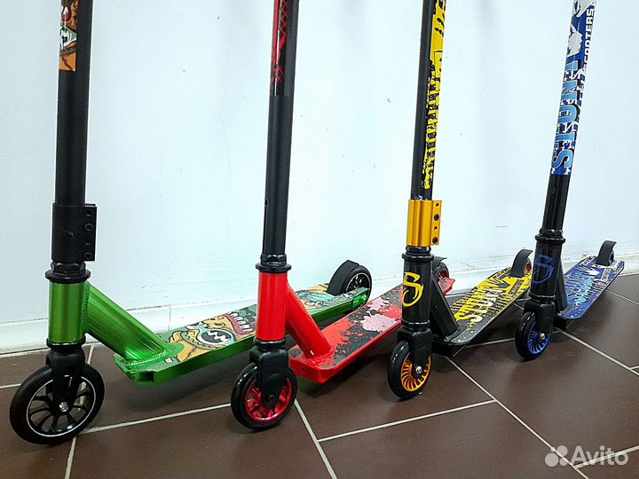 Трюковой Самокат Детский с аллюминивыми колесами
