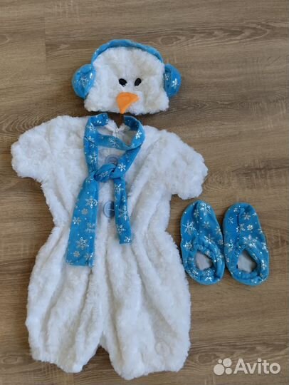 Костюм снеговика на 3 года