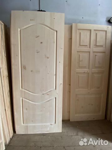 Двери деревянные и стеклянные для бани и дома