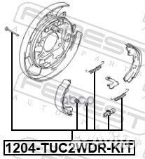 Ремкомплект барабанного тормоза hyundai tucson/KIA
