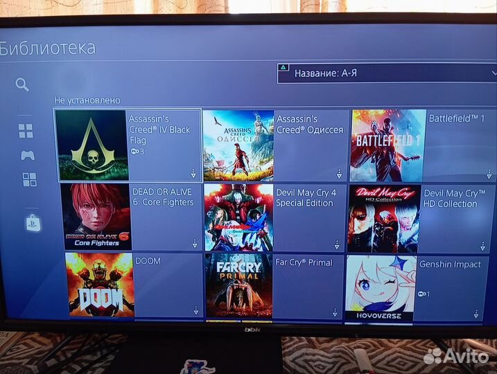 Игровая приставка ps4 slim с играми и 2 джостика