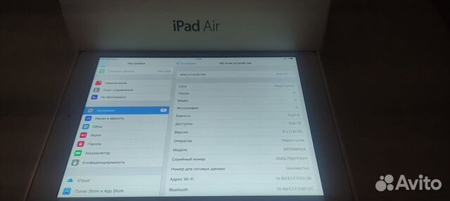 Планшет Apple iPad Air sim