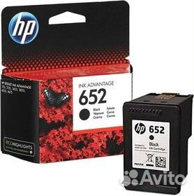 Картридж струйный HP 652 F6V25AE черный