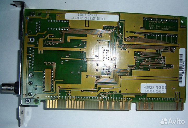Сетевые карты Ethernet 10 Мбит/с 16 bit ISA