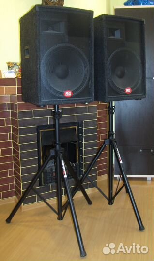 Колонки активные KL-Pro 1200W 2шт Park D15