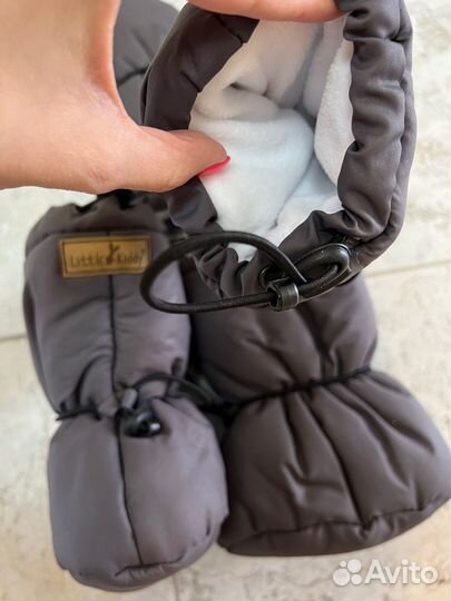 Пинетки и варежки зимние