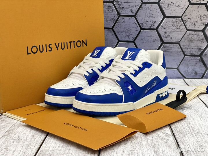 Кроссовки Louis Vuitton Trainer #54 Blue White