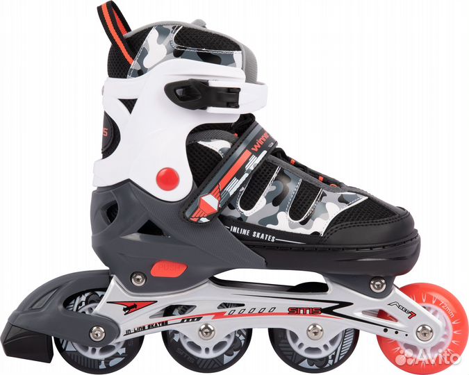 Ролики sitis Winner Black-White-Grey Vor31