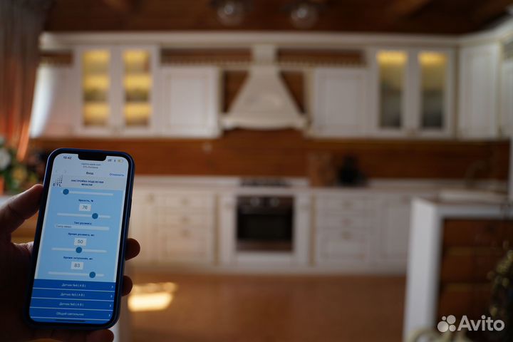 Умная подсветка мебели и гарнитура реагирующая на