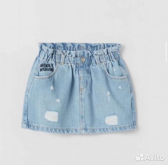 Джинсовая юбка для девочки zara