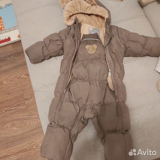 Зимний пуховик детский 86