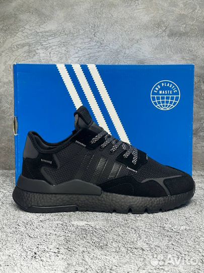 Кроссовки Adidas nite jogger (черные)