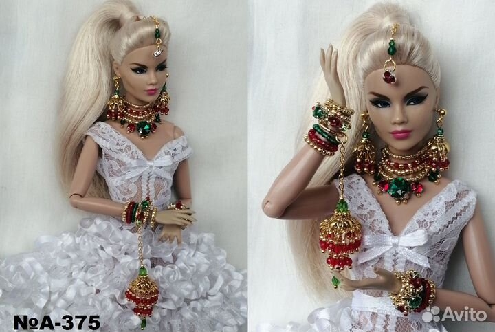Индийские украшения на кукол Барби и интеграпти