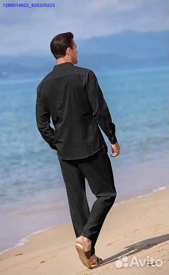 Мужской костюм лен