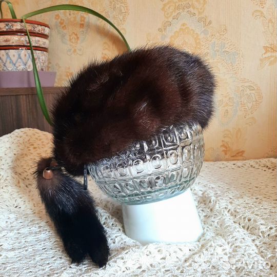 Шапка берет норковый новый мех натуральный