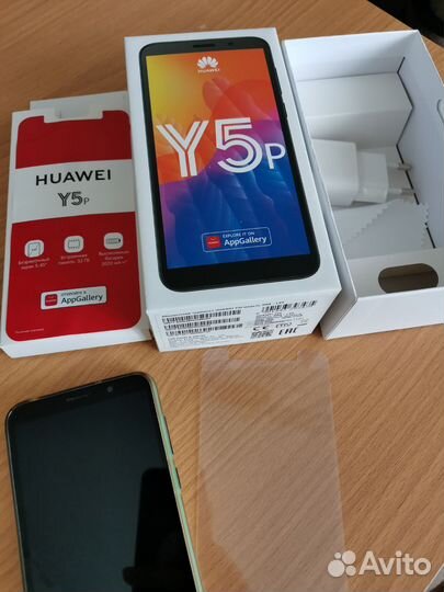 Смартфон huawei y5p mint green