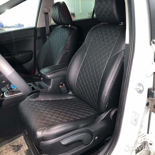 Установка авто чехлов