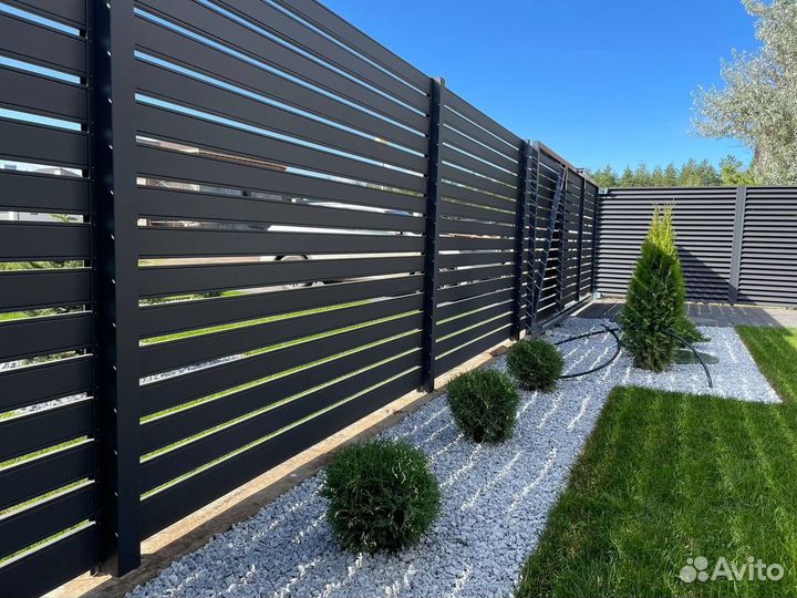 Металлический планкен, Забор-Ранчо