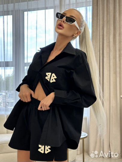 Шикарные хлопковые костюмы: рубашка и шорты