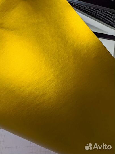 Виниловая пленка хром матовый золото