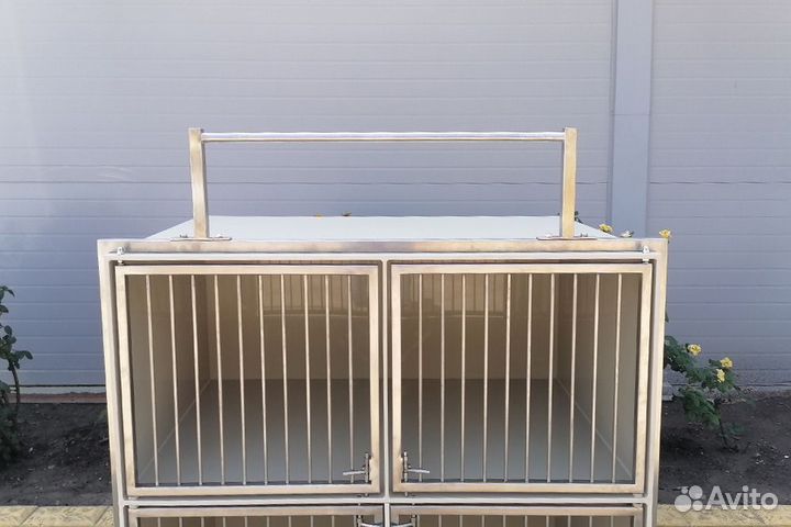 Клетка модель №1.2 двухуровневая, 4-х секционная