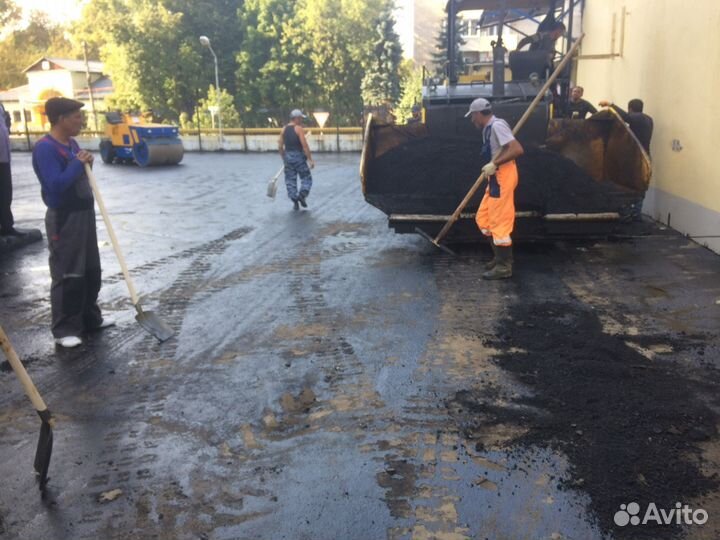 Асфальтирование. Дорожные работы