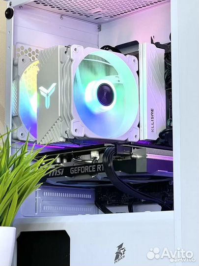 Белый игровой компьютер RTX 2060super/I5 10400