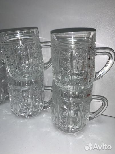 Хрустальные кружечки 10 штук