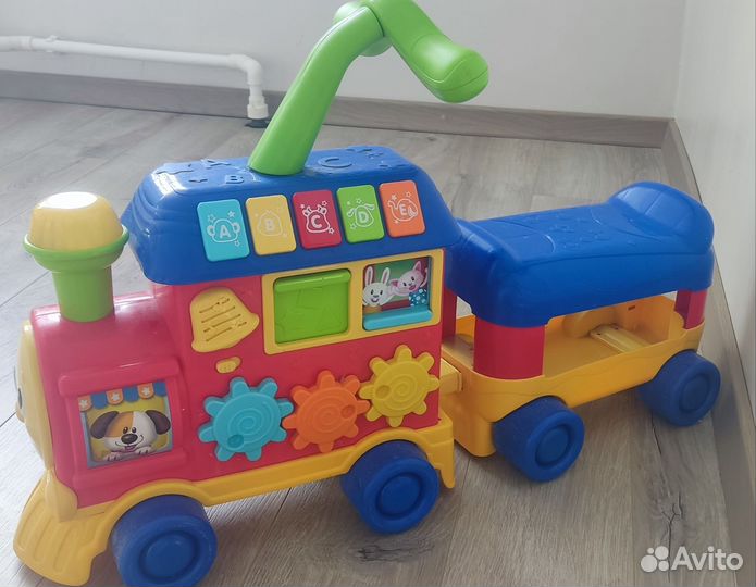 Музыкальный поезд каталка Baby go