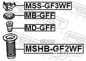 Пыльник переднего амортизатора mshb-GF2WF Febest